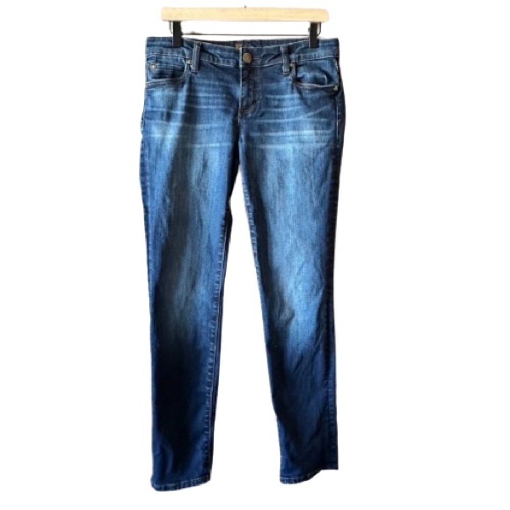 Women's 4 Kut from the Kloth Catherine boyfriend jeans Dark Blue Zipper Fly